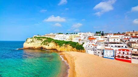Carvoeiro's Coastal Charm in Summer wallpaper