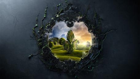 Mystical Reflections of Nature's Beauty wallpaper
