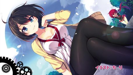 Sakurada Akane's Summer Sky Adventure wallpaper