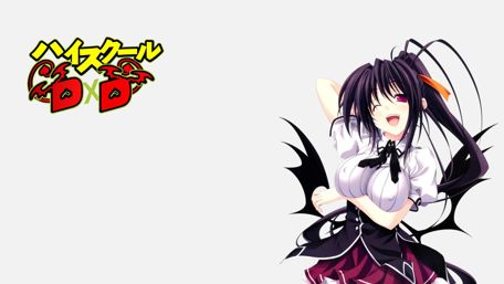 Akeno Himejima Joyful Pose wallpaper