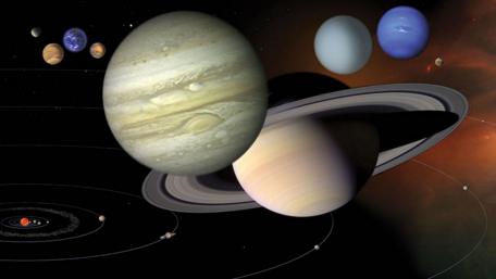 Exploring the Majestic Planets in Space wallpaper