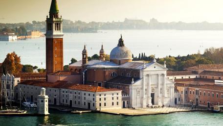 Venetian Charm of San Giorgio Maggiore Church wallpaper