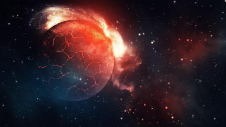 Celestial Splendor in Cosmic Depths wallpaper