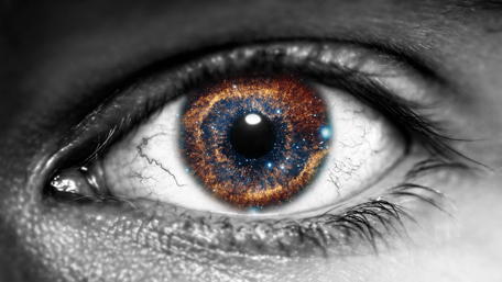Stellar Vision Through a Cosmic Eye wallpaper