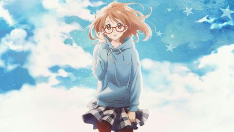 Dreamy Skies and Anime Eyes wallpaper