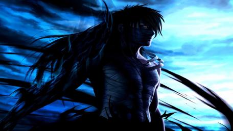 Dark Anime Warrior in Shadows wallpaper