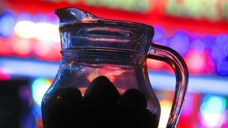 Colorful Jug Silhouette in Vibrant Lights wallpaper