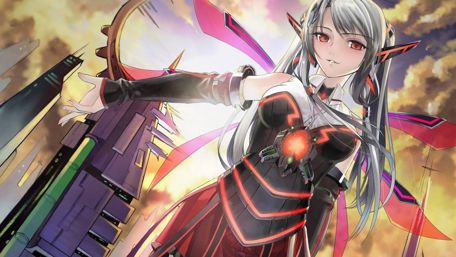 Magical Anime Warrior in a Dystopian World wallpaper