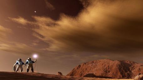 Exploring the Red Planet with Human Settlers on Mars wallpaper