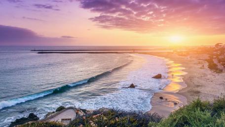 Sunset Serenity at the Seashore wallpaper