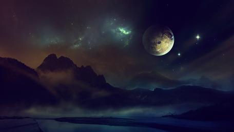 Ethereal Nightscape Realm wallpaper