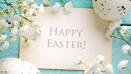 Easter Greetings with a Floral Touch wallpaper
