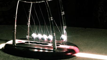 Dynamic Motion of a Pendulum Sculpture wallpaper