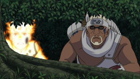 Naruto and Killer Bee Unite in the Forest wallpaper