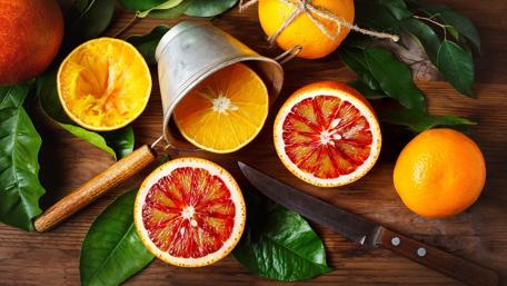 Fresh and Vibrant Citrus Delight wallpaper