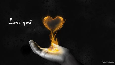 Burning Passion in Your Hands wallpaper