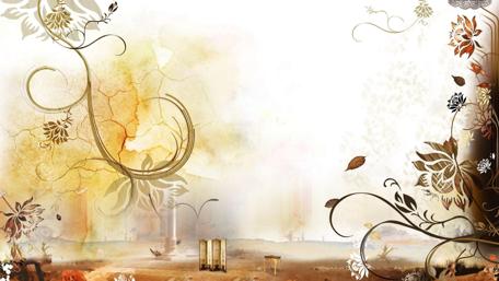 Ethereal Floral Fantasy in Warm Tones wallpaper
