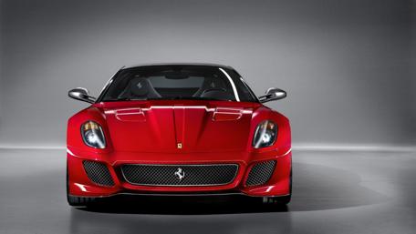 Sleek Ferrari in Striking Red Finish wallpaper