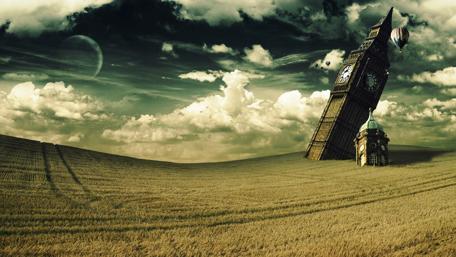 Leaning Time in an Imagined Field wallpaper