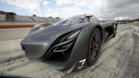 Futuristic Race Car Wallpaper Design wallpaper