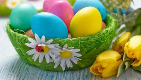 Easter Basket Magic in 4K Colors wallpaper