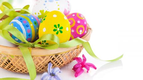 Vibrant Easter Egg Celebration Wallpaper wallpaper