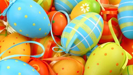 Vibrant Easter Egg Extravaganza in 4K Quality wallpaper