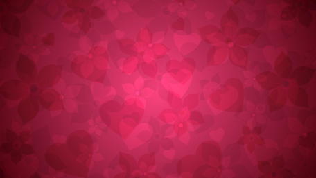 Soft Hearts and Blooms Background Art wallpaper