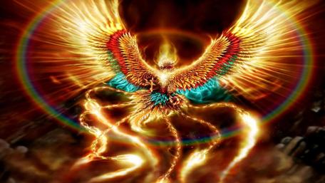 Blazing Phoenix Rebirth wallpaper