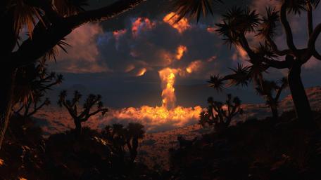Majestic Stormy Night in the Wilderness wallpaper