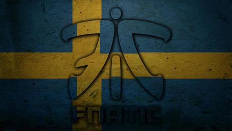 Dynamic Fnatic Emblem on Swedish Background wallpaper