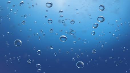 Water Drops in Blue Tranquility wallpaper