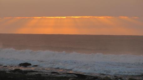 Golden Horizon at Sunset wallpaper