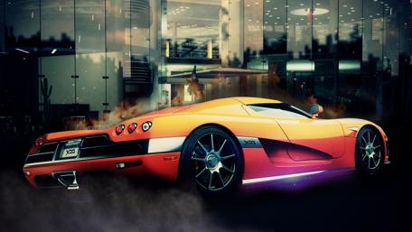 Vibrant Dream Car in Action wallpaper