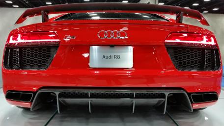 Sleek Red Audi R8 2017 Wallpaper Art wallpaper