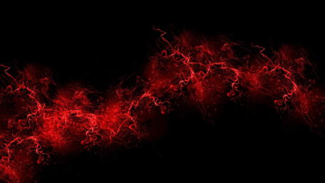 Vibrant Red Energy Flowing Through Darkness wallpaper