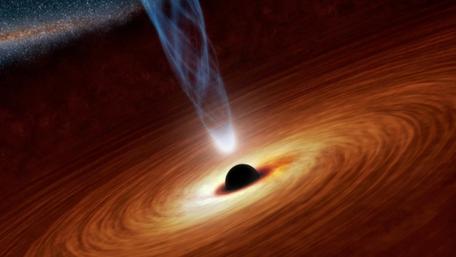 Supermassive black hole wallpaper