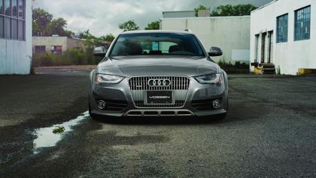 Sleek Audi A4 in Urban Setting wallpaper