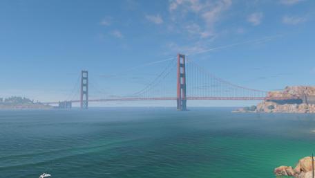 Golden Gate Bridge Under Clear Skies wallpaper