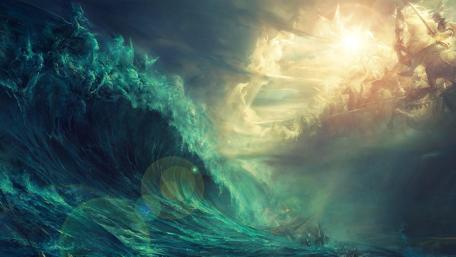 Mystical Ocean Divinity wallpaper