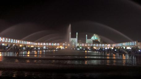 Majestic Night in Isfahan's Historic Square wallpaper