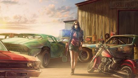 Revving Up the Adventurous Spirit in Anime Art wallpaper