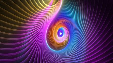 Vibrant Swirl of Abstract Colors and Depths wallpaper