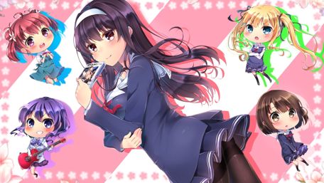High School Anime Dreamscape Art wallpaper