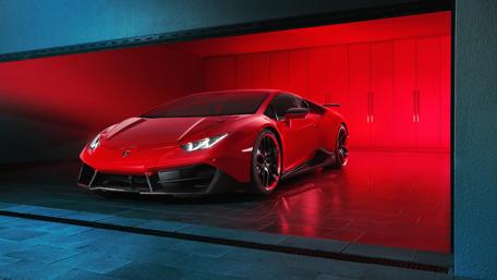 Fiery Red Lamborghini Huracan Majesty wallpaper