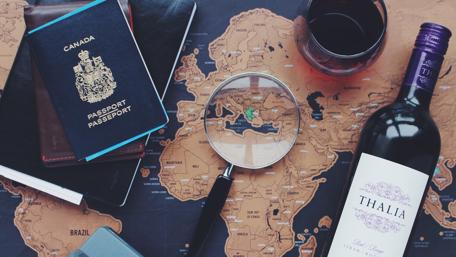 Adventure Awaits in Every Sip and Stamp wallpaper