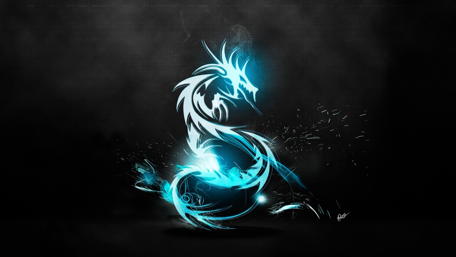 Ethereal Blue Dragon Essence wallpaper