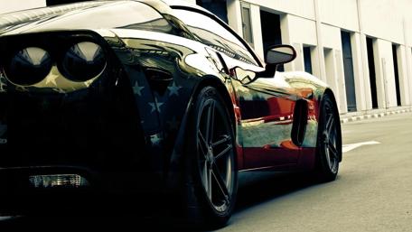Sleek American Dream Car Wallpaper wallpaper