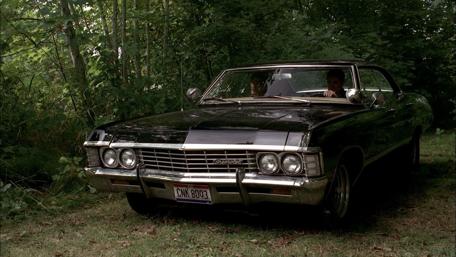 Classic Muscle Car in Wilderness wallpaper