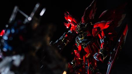 Red Titan Rising in a Dark Realm wallpaper